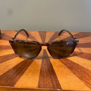 Persol Sunglasses 3019S Havana w/ Green Lens